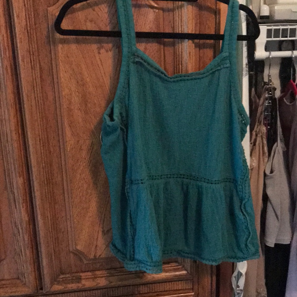 Green tank top